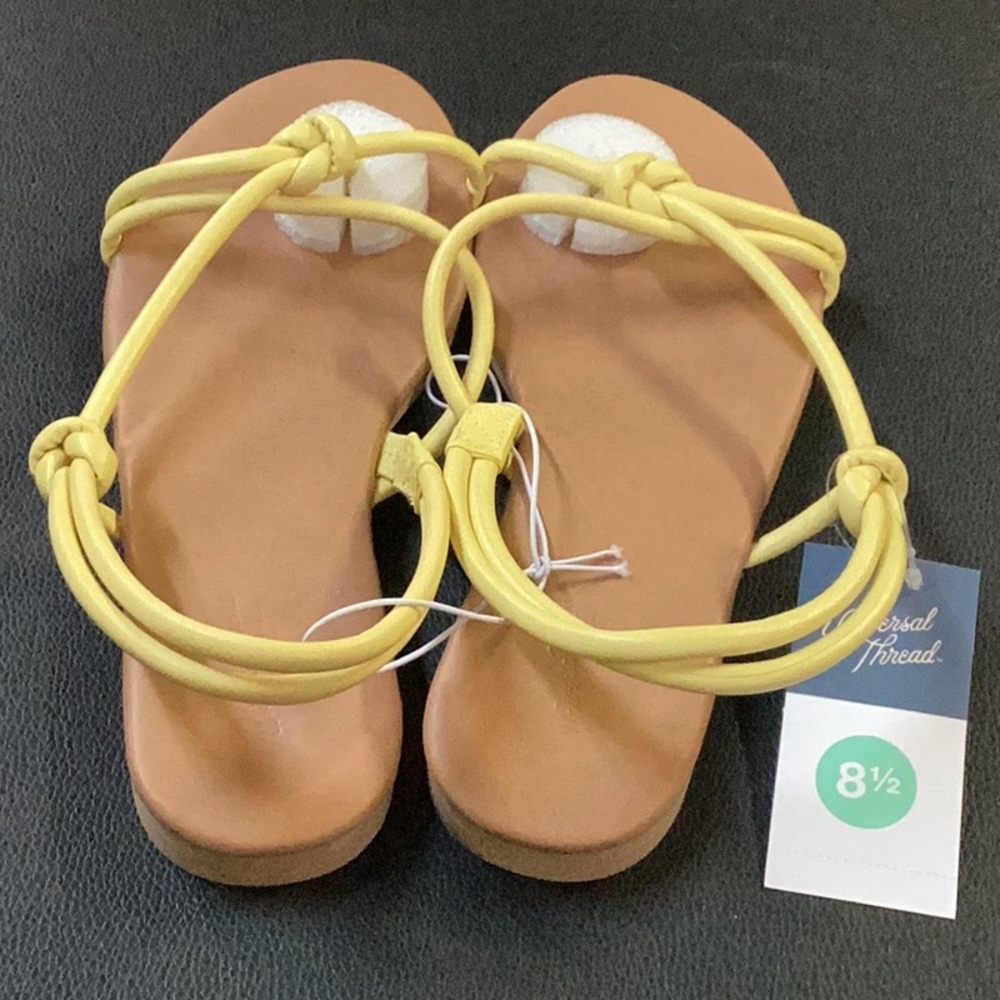 Women's Petal Tubular Sandals - Universal Thread - yellow - various sizes - Picture 4 of 5